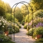 Декоративна градинска пергола тип арка – Опора за рози, лози и зеленчуци, устойчива на атмосферни ус, снимка 3