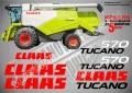CLAAS Tucano 580 стикери надписи, снимка 7