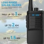 Нови 3 броя Радиостанции 3KM обхват, LED, Презареждаеми, 16 Канала, снимка 4
