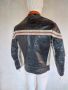 Кожено Рокерско яке Jack & Jones Vintage DENIM, Стил damage leather jacket, Размер М, снимка 2