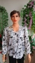 Дамски стилни цветни блузи от копринен сатен., снимка 2