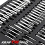 Комплект 110 части за резба KraftWorld | Метчици и плашки в куфар, снимка 5