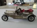 Колекционерска количка Matchbox THOMAS FLYABOUT 1909 YESTERYEAR Chrome RARE Silver. Англия., снимка 3