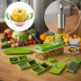 Кухненско Ренде за зеле, моркови с контейнер - Nicer Dicer Plus от 13 части , снимка 2