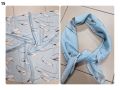 Красив дамски шал в различни принтове 70/70см, 100 процента памук, снимка 9