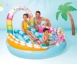 Надуваем център за игра с пързалка INTEX, 170 х 168 х 122 см, Candy Zone, снимка 4