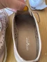 Естествена кожа пролетни / есенни перфорирани обувки , снимка 6