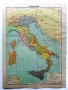 Стара карта "Стара Италия" - 26.5см.х 20см. - 1960г., снимка 1
