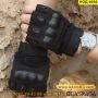Тактически ръкавици без пръсти с протектор подходящи за различни видове спорт, черни- КОД 4054