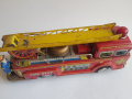 Стара японска тенекиена играчка Пожарен камион., снимка 4