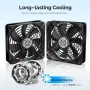 ELUTENG 2 в 1 охлаждащ вентилатор 140 мм 5V USB вентилатор, 14 см двоен НОВ, снимка 3