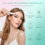 Нов Дамски уред за лице и вежди 3 в 1 USB тример водоустойчив за косми, снимка 2