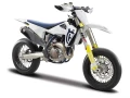1:18 Метални мотори: мотоциклет Husqvarna FS 450 Supermoto, снимка 2
