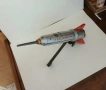 Стара унгарска ламаринена играчка ракета, снимка 3