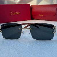 Cartier висок клас слънчеви очила Мъжки Дамски слънчеви с дървени дръжки, снимка 10 - Слънчеви и диоптрични очила - 45584792