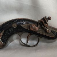 Красив метален кремъчен пистолет за украса и декорация , снимка 1 - Колекции - 45839728