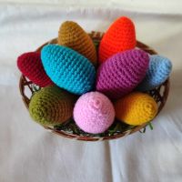 Ръчно изработени плетени играчки - Великденски яйца, снимка 2 - Други - 45279403