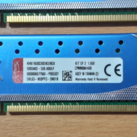 Рам памет Kingston HYPERX GENESIS 8Gb 2x4Gb DDR3 1600MHz, снимка 3 - RAM памет - 45003052