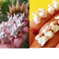 малко малки зайче зайчета заек пластмасови фигурки фигурка декоративни, снимка 1 - Фигурки - 36876953