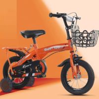 Детски велосипед 12, 14 и 16 цола с противоплъзгащи се гуми и светещи помощни колела, снимка 3 - Детски велосипеди, триколки и коли - 45312404