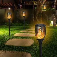 Соларна LED лампа тип факла за градината с ефект на пламък Solar Light, снимка 8 - Соларни лампи - 45305132