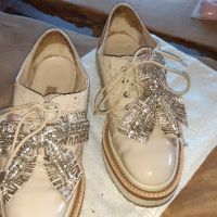 Бежови дамски кожени неофициални обувки, снимка 2 - Маратонки - 45685980