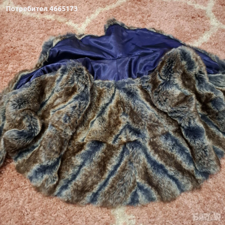 RARE Пончо /Пелерина от естествен косъм, снимка 1