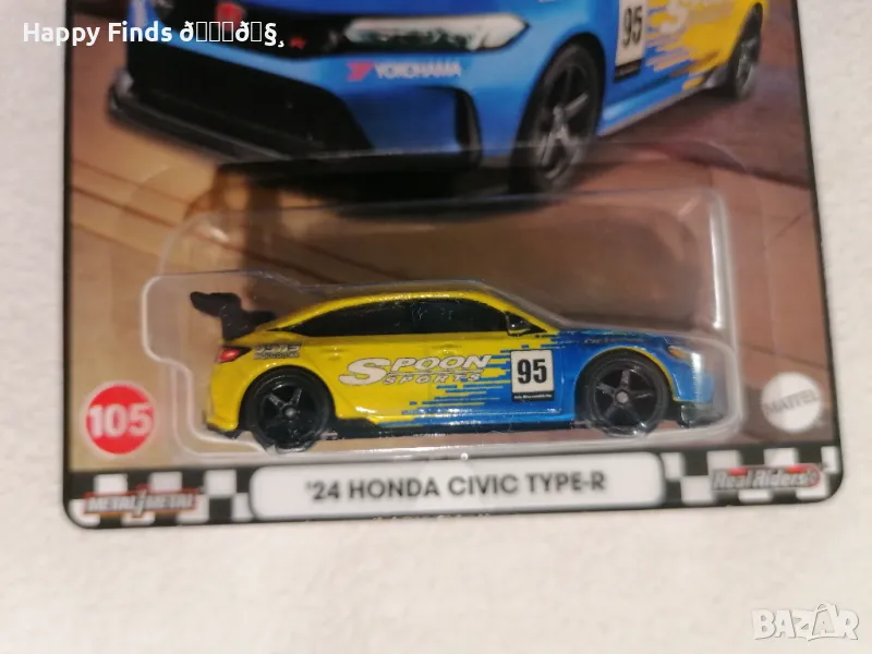 💕🧸 Hot Wheels  `24 Honda Civic Type-R Boulevard Premium, снимка 1