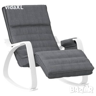 vidaXL Люлеещ стол, тъмносив, текстил（SKU:351076, снимка 1