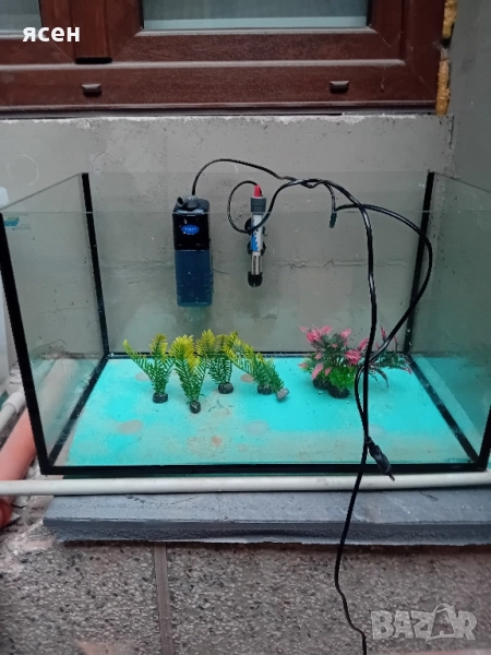 Продавам аквариум 75 л с помпа и нагревател , снимка 1