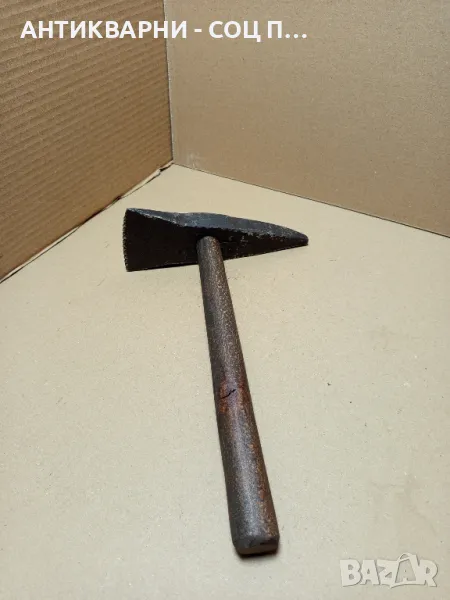 Соц Стар Ръчно Кован Каменоделски Чук Тегло 1.300кг., снимка 1