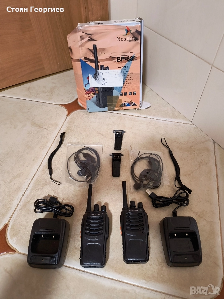 Чисто нови Комплект радиостанции Nestling BF-88E (2 броя), снимка 1