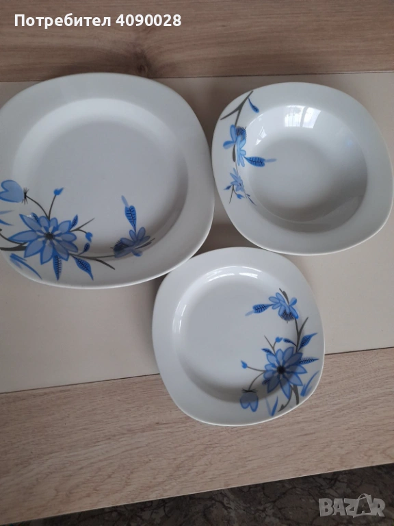 Порцеланов сервиз за хранене 18 части, снимка 1