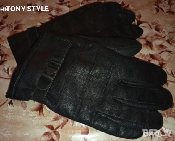 Нови Мъжки Топли Ръкавици Изцяло от Естествена Кожа , снимка 1