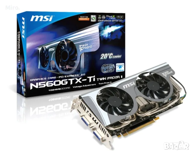 видеокарта - MSI GTX 560 Ti , снимка 1