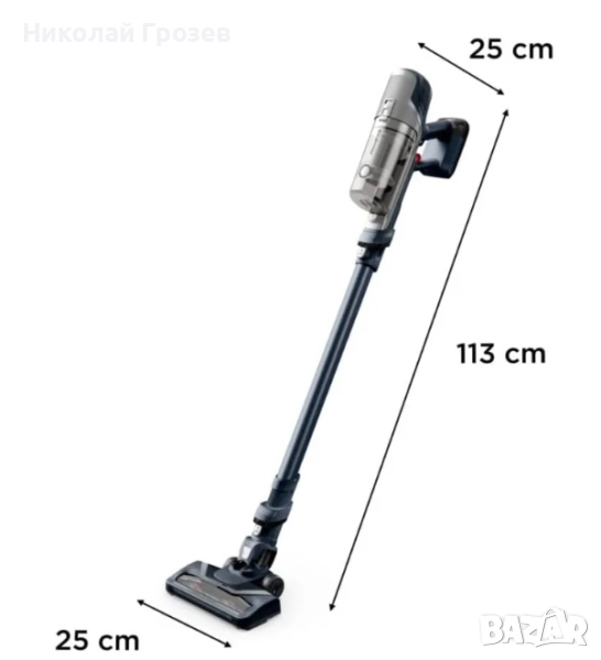 ROWENTA вертикална безкабелна, ПРАХОСМУКАЧКА X-PERT 6.60 НОВА, снимка 1