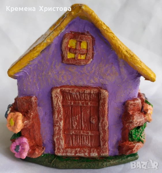 Къщичка с ограда от цветя -органайзер , снимка 1