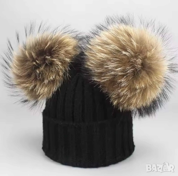 Зимни шапки, естествен косъм, Колан Avin, Alessa, снимка 1