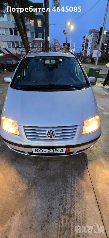 VOLKSWAGEN SHARAN 1.9 TDI дизел 2002г., снимка 1