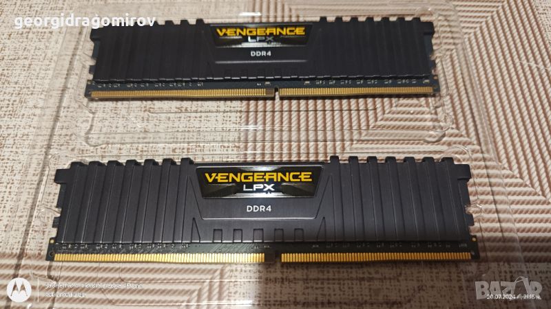 Рам Памет Corsair Vengeance LPX DDR4 KIT 2x16GB 3200MHz C16 , снимка 1