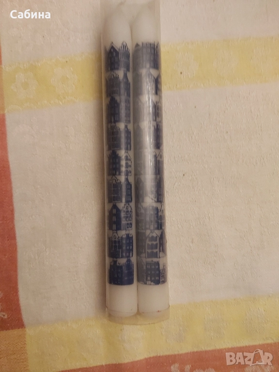 Сувенирни свещи два броя, снимка 1