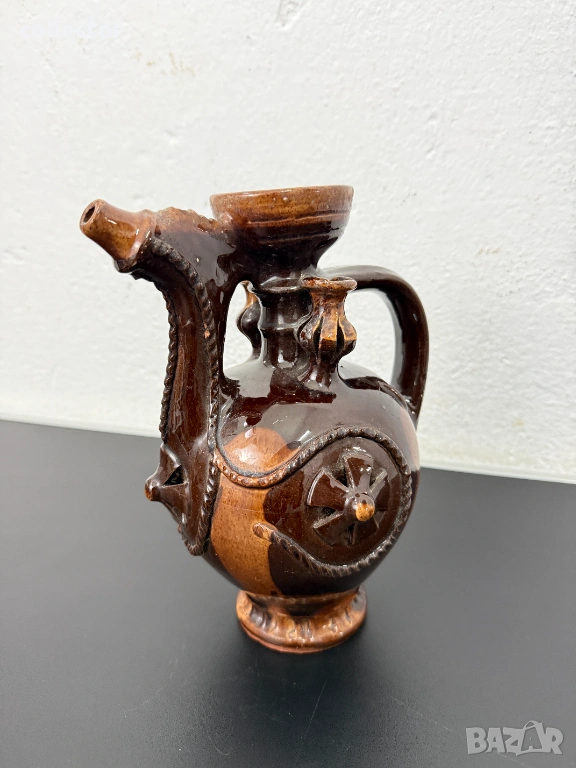 Стар керамичен крондир / бърдук / бърдуче. №7802, снимка 1