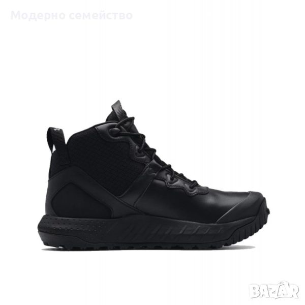 Мъжки зимни обувки under armour microg valsetz mid leather waterproof tactical boots, снимка 1