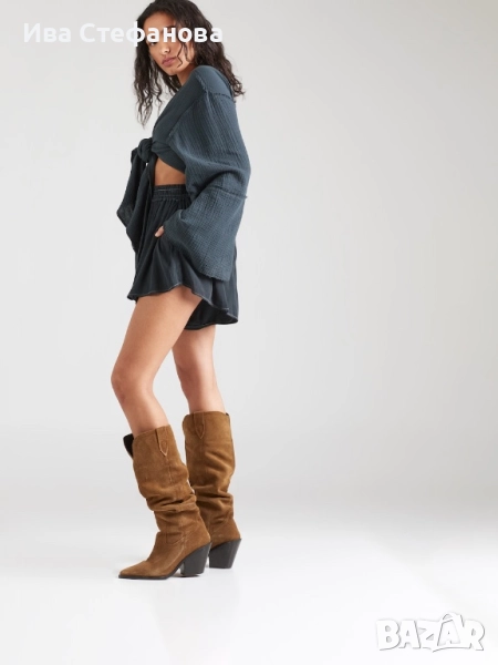 Нов ежедневен елегантен сет костюм комплект от две части риза топ панталони 100% памук памучни , снимка 1