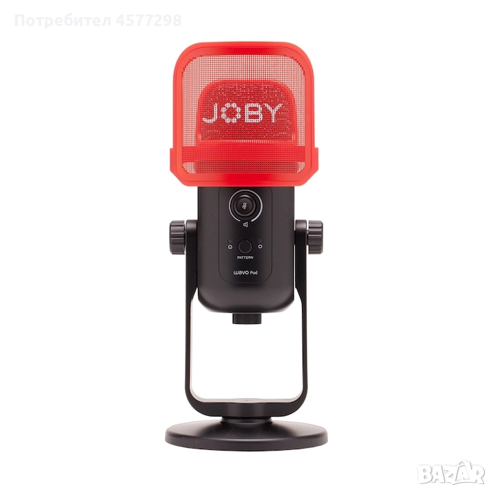 Микрофон Joby, Wavo POD, за подкаст, USB порт, черен, снимка 1