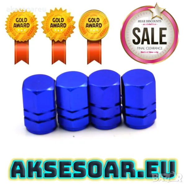 Нови Алуминиеви винтови капачки за украса гумата на кола автомобил колело велосипед камион трактор, снимка 1