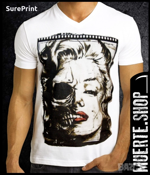 Тениска с щампа MARILYN DEAD, снимка 1