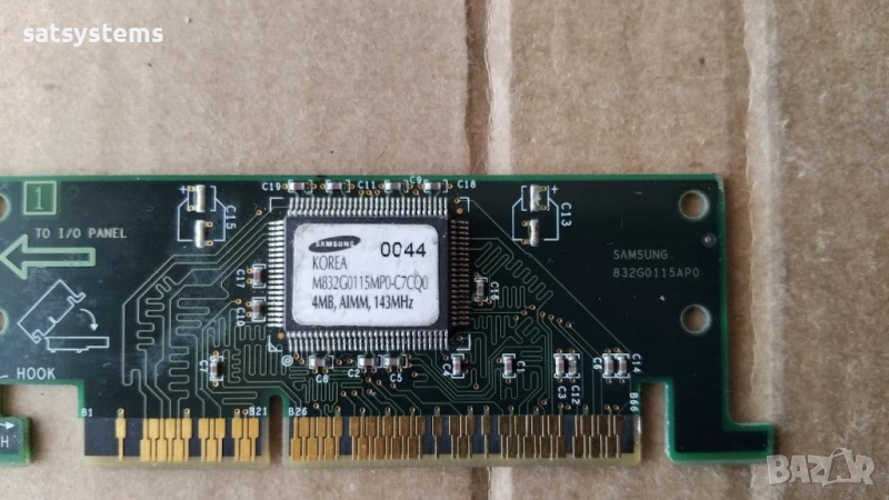 Samsung M832G0115MP0-C7CQ0 4MB AIMM 143MHz AGP Inline Memory Module, снимка 1