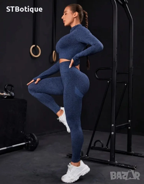 💕Безшевен спортен комплект с цип – Елегантен, удобен и модерен!💕, снимка 1