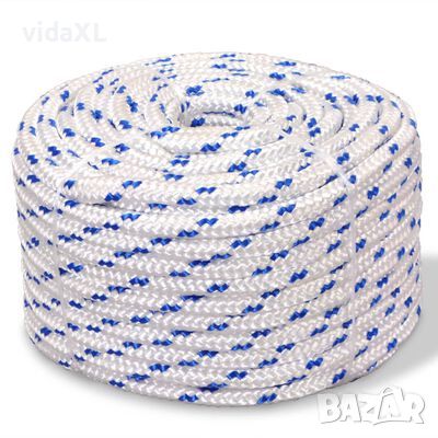 143803 vidaXL Marine Rope Polypropylene 12 mm 250 m White（SKU:143803, снимка 1